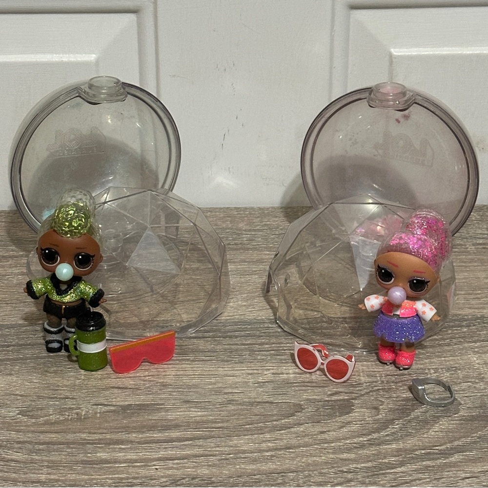Lol Surprise Mini Doll Winter Disco Glitter‎ Globe Bold BB Ice Skater Set Lot